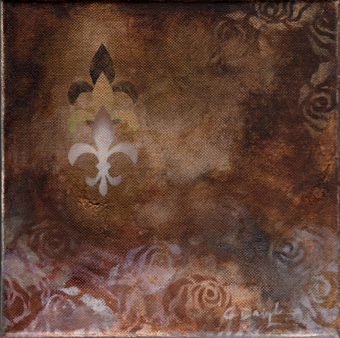 Chic Alchemist: A Portrait Commemoratives acrylic on canvas
