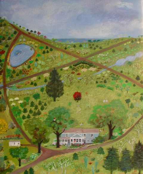 The Rose Cottage Commemoratives acrylic on canvas