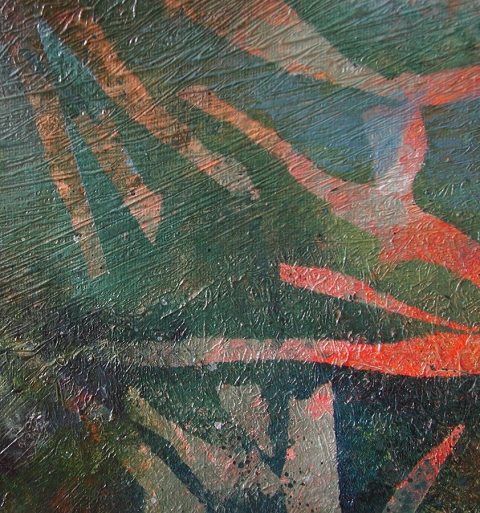 Forest Poetry, detail Forest Poetry acrylic on canvas