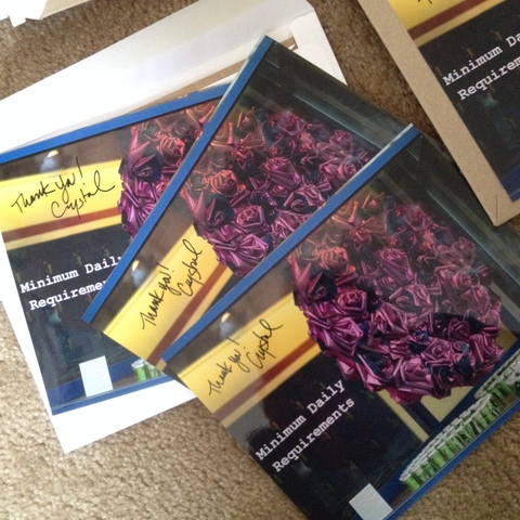 Backers of the project received rewards; signed photos of the finished project, poems and stickers.. Push Down & Tango