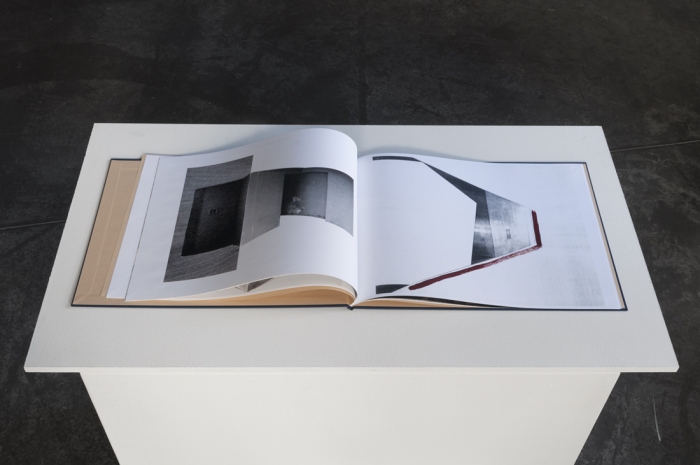 Shifting Spaces (book), installation view, 2012 Cybele Lyle Pro Arts 2 x 2 Solos Book
