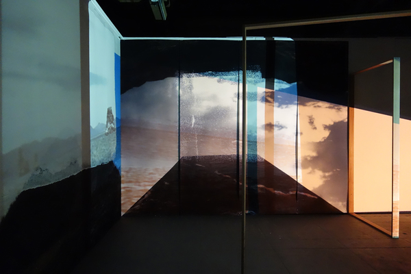 Boxed Out Cybele Lyle Boxed Out at The SFAC Grove St. Gallery Digital Prints, Fabric, Wood, Video Projection