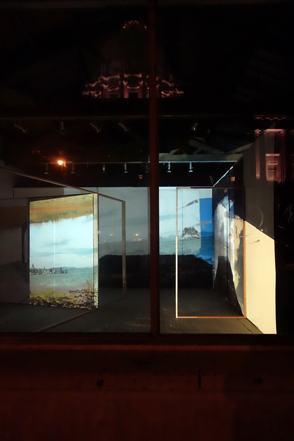 Boxed Out Cybele Lyle Boxed Out at The SFAC Grove St. Gallery Digital Prints, Fabric, Wood, Video Projection