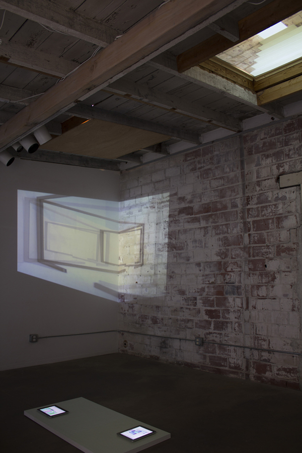 w/ Aaron Finnis and Amy Ho Cybele Lyle Producing Space at Interface Gallery Video Projection (Still)
