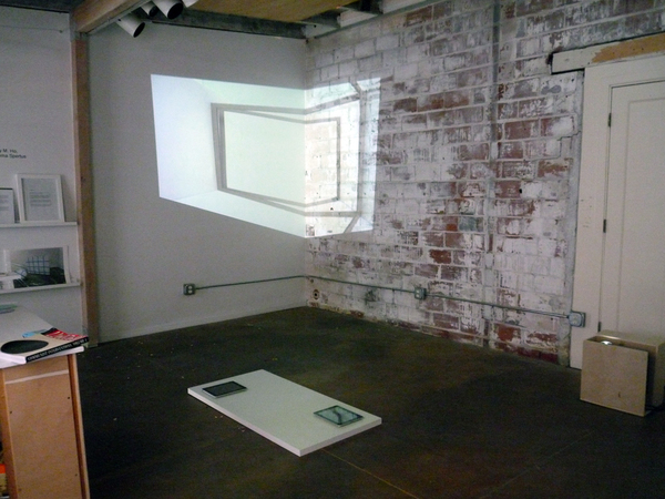 w/ Aaron Finnis Cybele Lyle Producing Space at Interface Gallery Video Projection (Still)