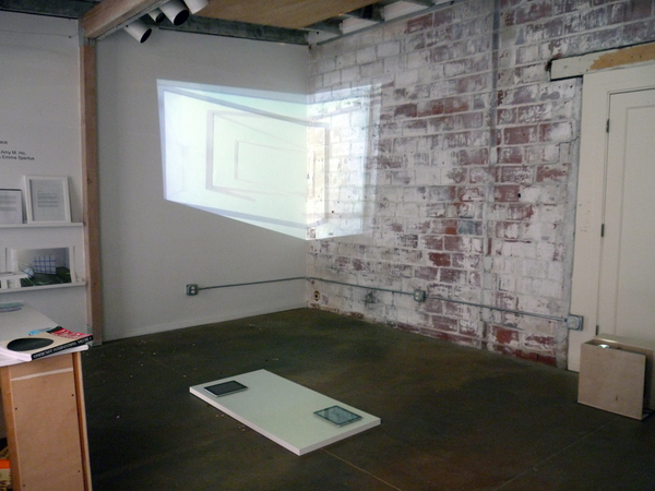 w/ Aaron Finnis Cybele Lyle Producing Space at Interface Gallery Video Projection (Still)