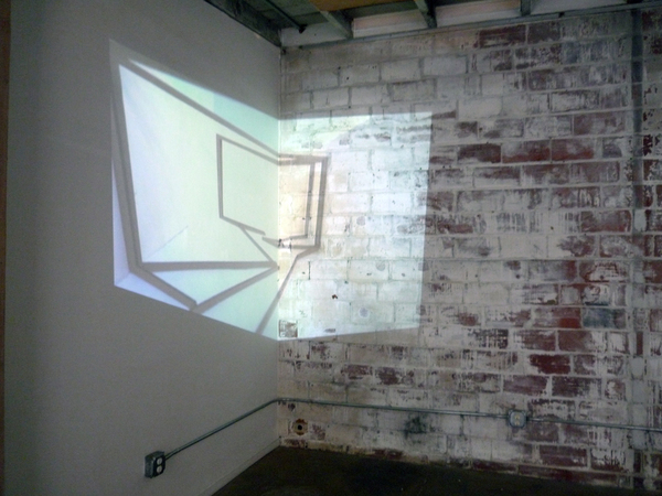 Cybele Lyle Producing Space at Interface Gallery Video Projection (Still) Cybele Lyle Producing Space at Interface Gallery Video Projection (Still)
