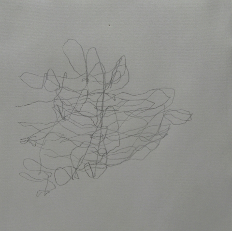 Daniel Healey drawing pencil, paper, performance, video