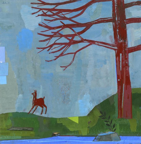 Startled Archive: Paintings on Paper gouache on handmade paper