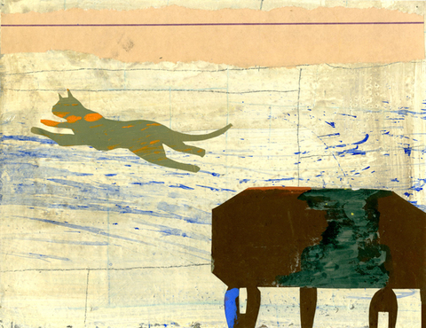 Leap Archive: Paintings on Paper gouache on handmade paper