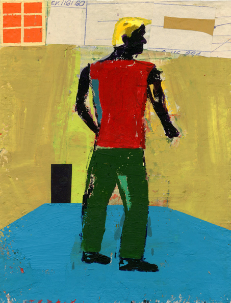Standing Archive: Paintings on Paper gouache on handmade paper