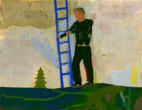 Blue Ladder Archive: Paintings on Paper gouache on handmade paper