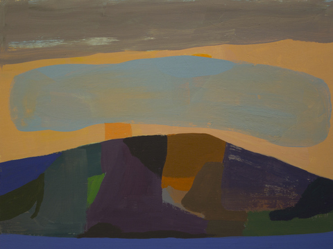 Mountain and Cloud Paintings matte acrylic on wood