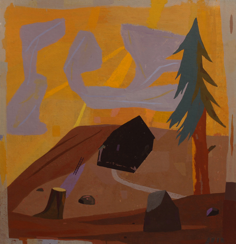 A Tempered Light Paintings on Paper 2018 gouache and casein on handmade paper