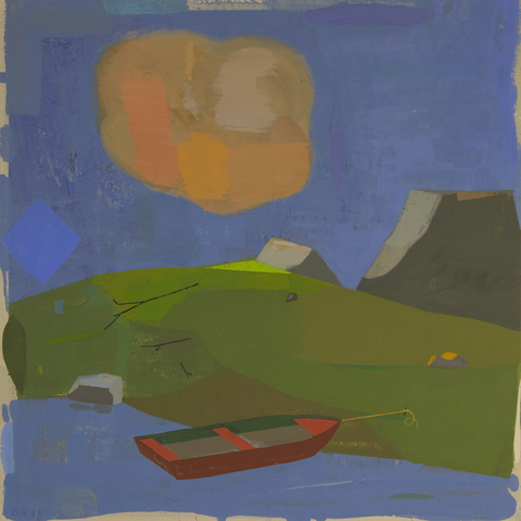 Place of Clear Warer Paintings on Paper 2018 gouache and casein on handmade paper