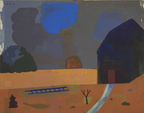 Bright Field Paintings on Paper 2019 gouache on handmade paper