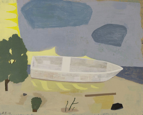 Beached Paintings on Paper 2019 gouache on handmade paper