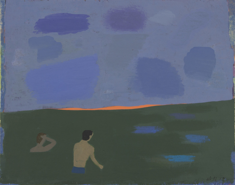 Early Paintings on Paper 2019 gouache on handmade paper