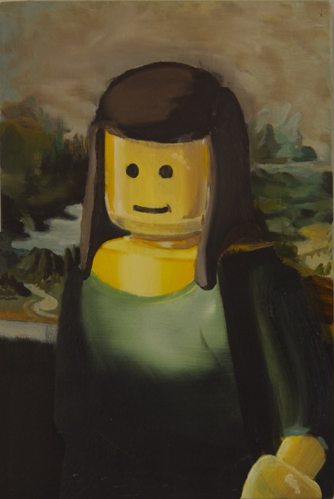 Mona Lisa David Jacobs Paintings oil on panel