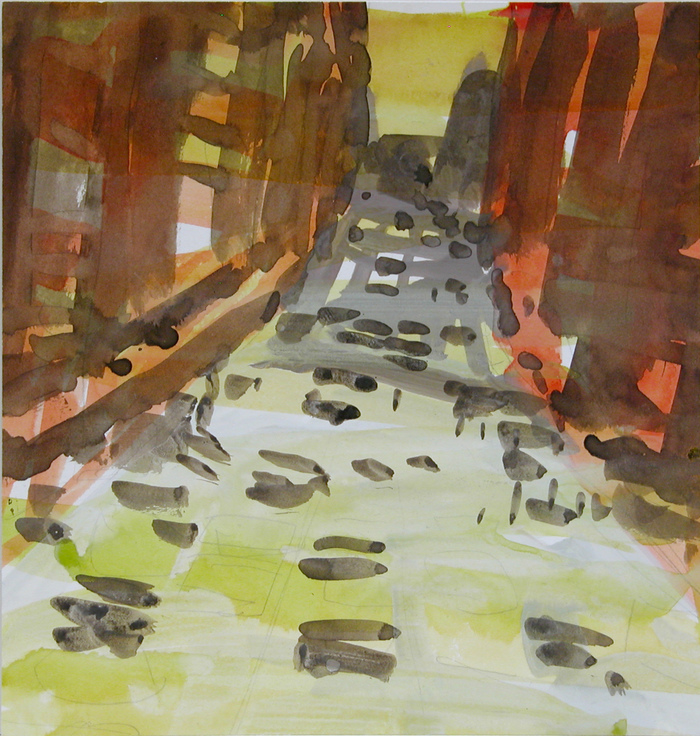 Second Avenue South Works on Paper Watercolor on Paper
