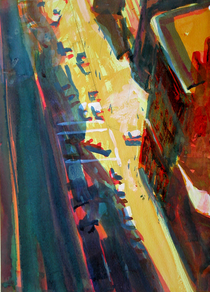 56th Street Works on Paper Watercolor on paper