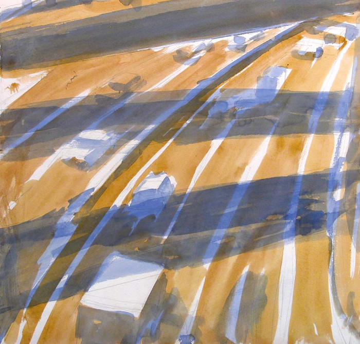 Cross Bronx Works on Paper Watercolor on paper