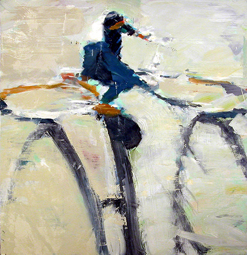 Cyclist III Paintings Oil on linen