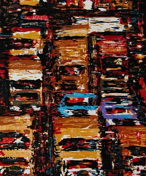 Truck Traffic Prints Woodcut