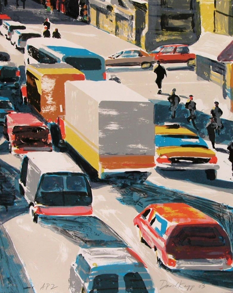 Walker and Broadway Prints Color Lithograph