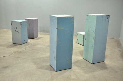 Standing See Series, installation view Deborah Davidson Recent Work Acrylic on Wood