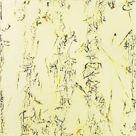 Glyph Series: Seismic Deborah Davidson Selected Past Work Acrylic on Vellum Mounted on Wood Panel