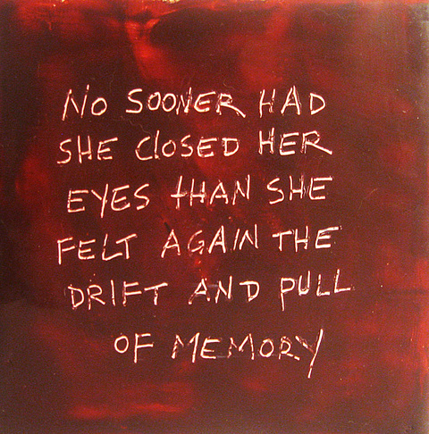 Drift and Pull The Talkies oil paint, encasutic wax, carnauba wax on birch panel