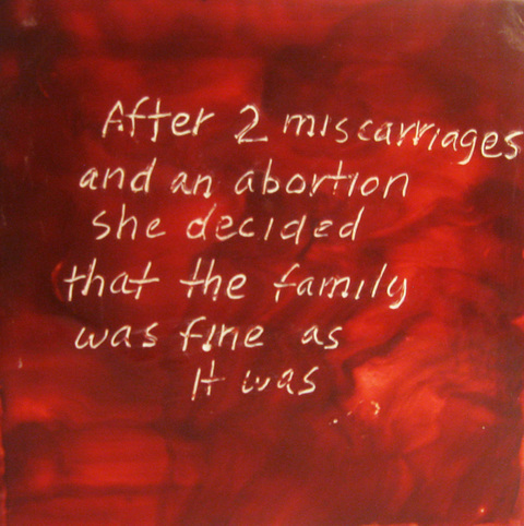 Family The Talkies oil paint, encasutic wax, carnauba wax on birch panel