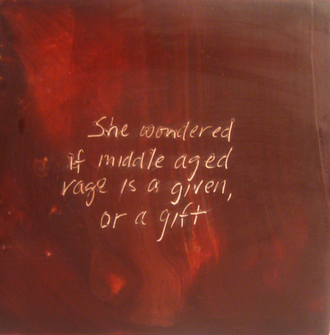 Given/Gift The Talkies oil paint, encasutic wax, carnauba wax on birch panel