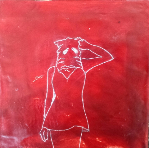 Winter of the Lonely Ghosts #2 Winter of the Lonely Ghosts encaustic wax and oil paint on board