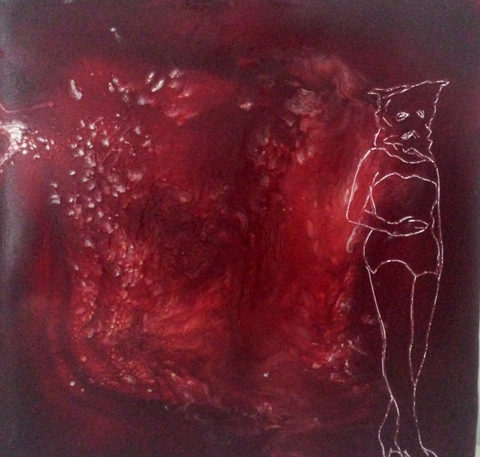 Winter of the Lonely Ghosts #5 Winter of the Lonely Ghosts encaustic wax and oil paint on board
