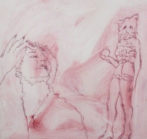 Winter of the Lonely Ghosts #4 Winter of the Lonely Ghosts encaustic wax and oil paint on board