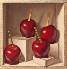 Denise Mickilowski Candy Apple Paintings oil on panel