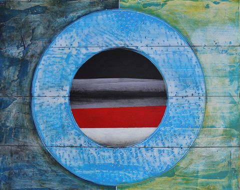 Composition #51 Quirk Gallery Show Cold wax and oil