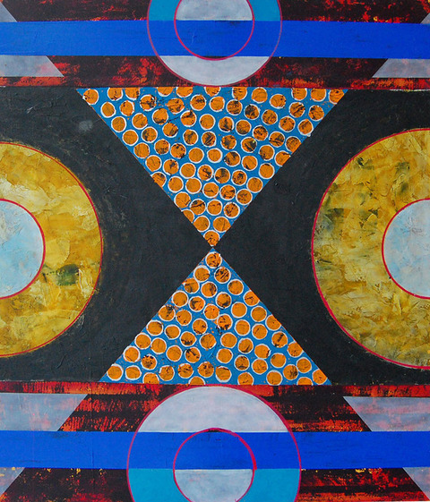 Composition #66 Quirk Gallery Show mixed media on panel