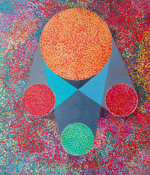 Composition 63 Quirk Gallery Show mixed media on panel