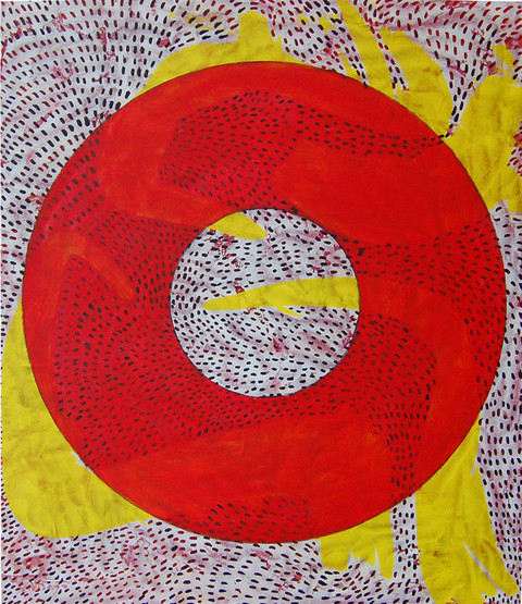 Composition #60 Quirk Gallery Show mixed media on panel,