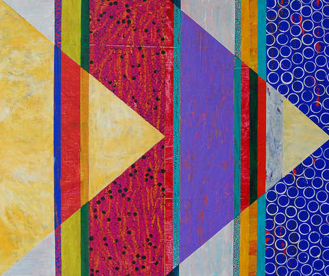 Composition #53 Quirk Gallery Show mixed media on panel