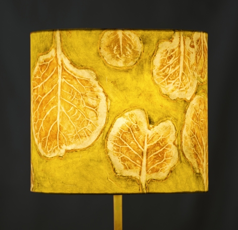 Brussels Sprout in bright green & dark gold (graphic relief) Belfast Bay Shade Company: Handcrafted Lampshades This versatile drum can be used as a pendant for track lighting, swag set and hardwire ceiling canopies with single socket pendant, and with candelabra. This shade can also be used on floor and table lamps with conventional harps and adapted for washer-top shade fitters.