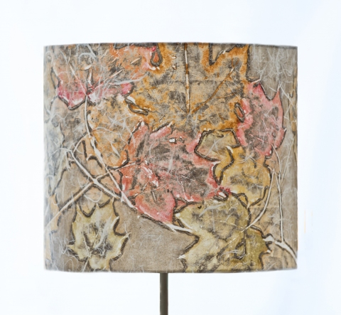 Maple autumn hues (a la poupee) Belfast Bay Shade Company: Handcrafted Lampshades This versatile drum can be used as a pendant for track lighting, swag set and hardwire ceiling canopies with single socket pendant, and with candelabra. This shade can also be used on floor and table lamps with conventional harps and adapted for washer-top shade fitters.