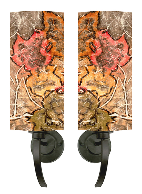 horned sconce with 7 x 16 Maple autumn Fixtures: pendants, island lighting, sconces & vanities oil-rubbed bronze finish