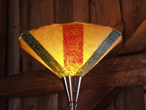 torchiere Luminaires collagraphs on kozo
