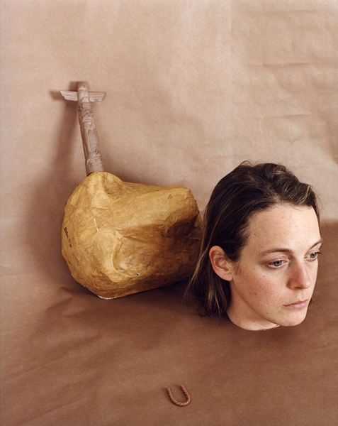 Lydia Brown Bust Green Screen Chromogenic print