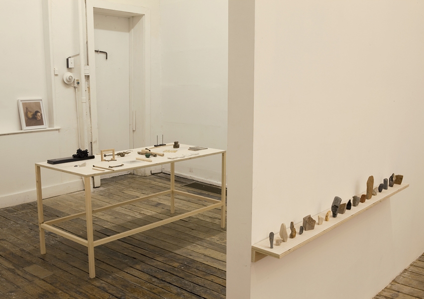 Installation View - Lydia Brown Bust, Long Table, Line Up The Pleasure's Mine