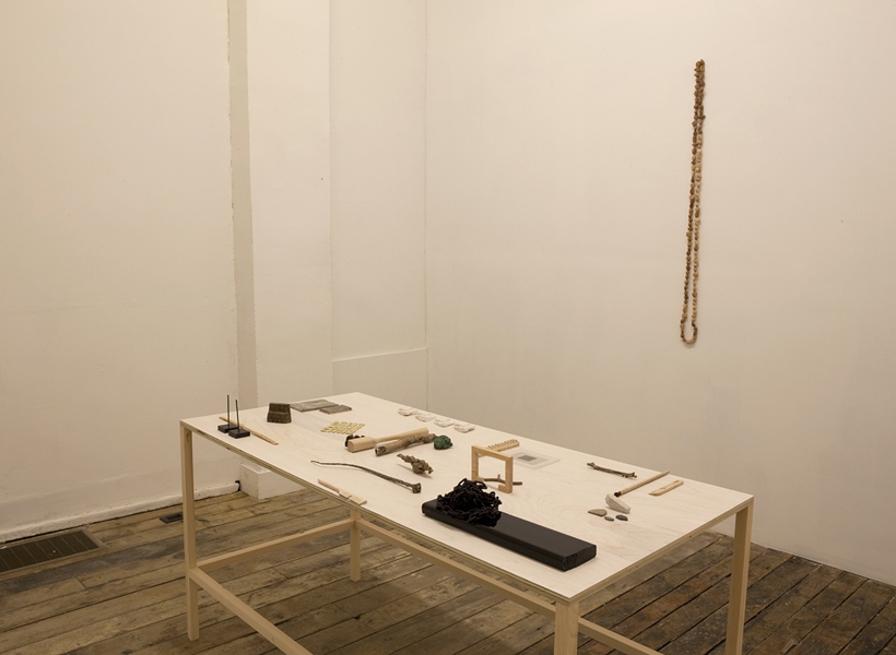 Installation View - Long Table, Peach Pits The Pleasure's Mine